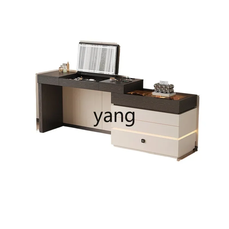 

LTT Italian minimalist dresser with lock master bedroom retractable end cabinet locker solid wood