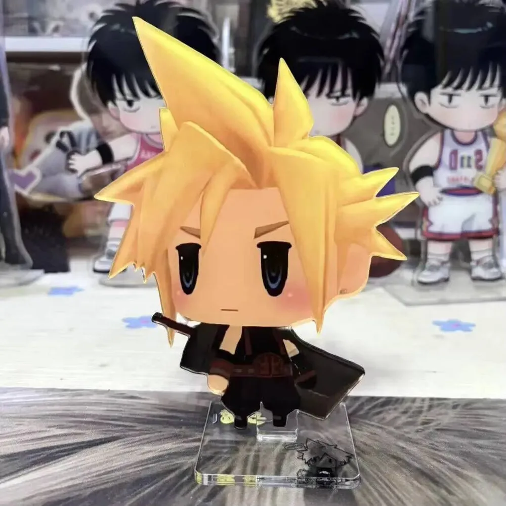 

Аниме Final Fantasy Cloud Strife Косплэй акриловая подставка мультяшная модель украшения брелок кулон рождественские подарки для девочек