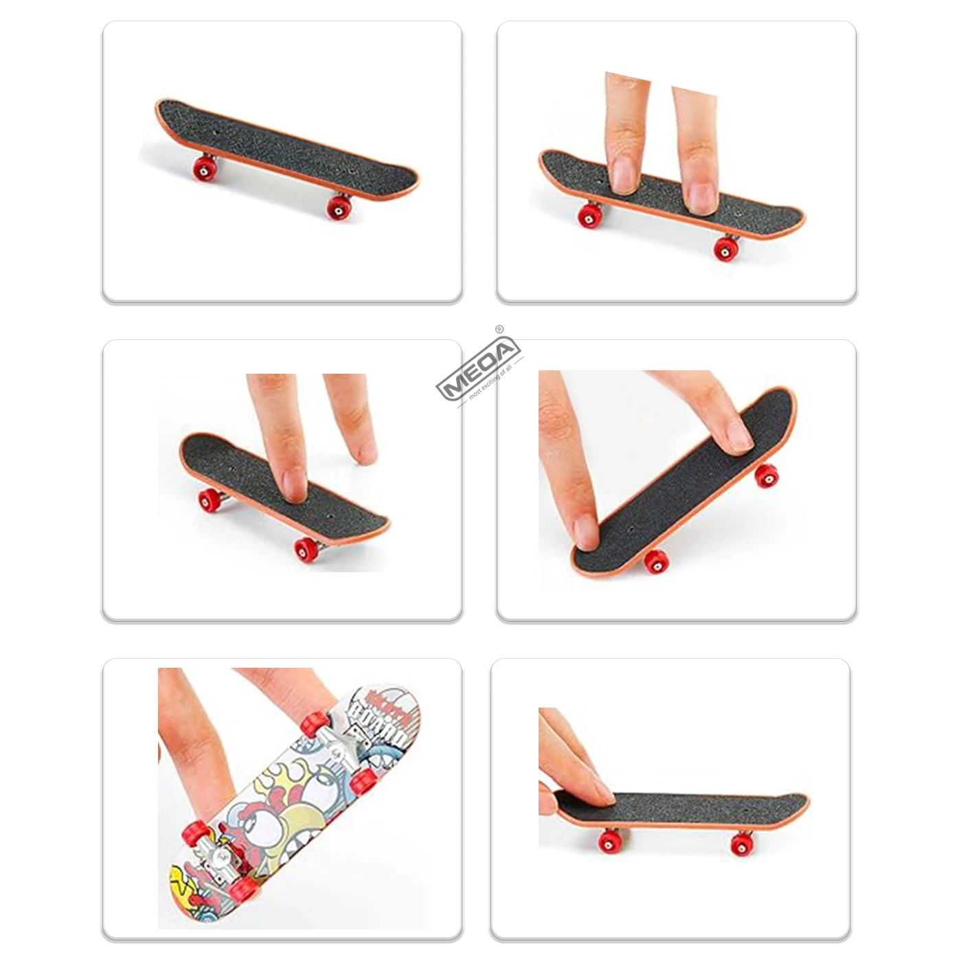 Patinete de dedo para niños, patines de ruedas, Juego de piezas de bicicleta, rampa de cubierta técnica, combinación de lugar, juguetes para el hogar en interiores