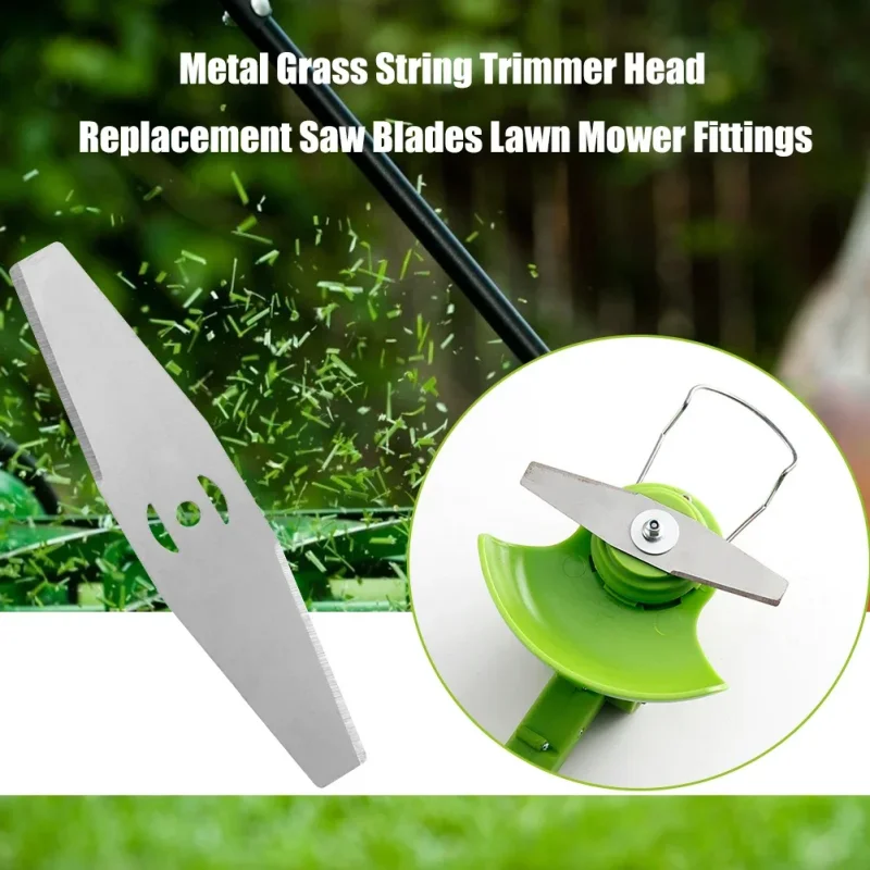 LUSQI 50Pcs/1Pc 150MM Metal Grass String Trimmer Head Lawn Mower Fittings Parts Home Garden Power Tool Replacement