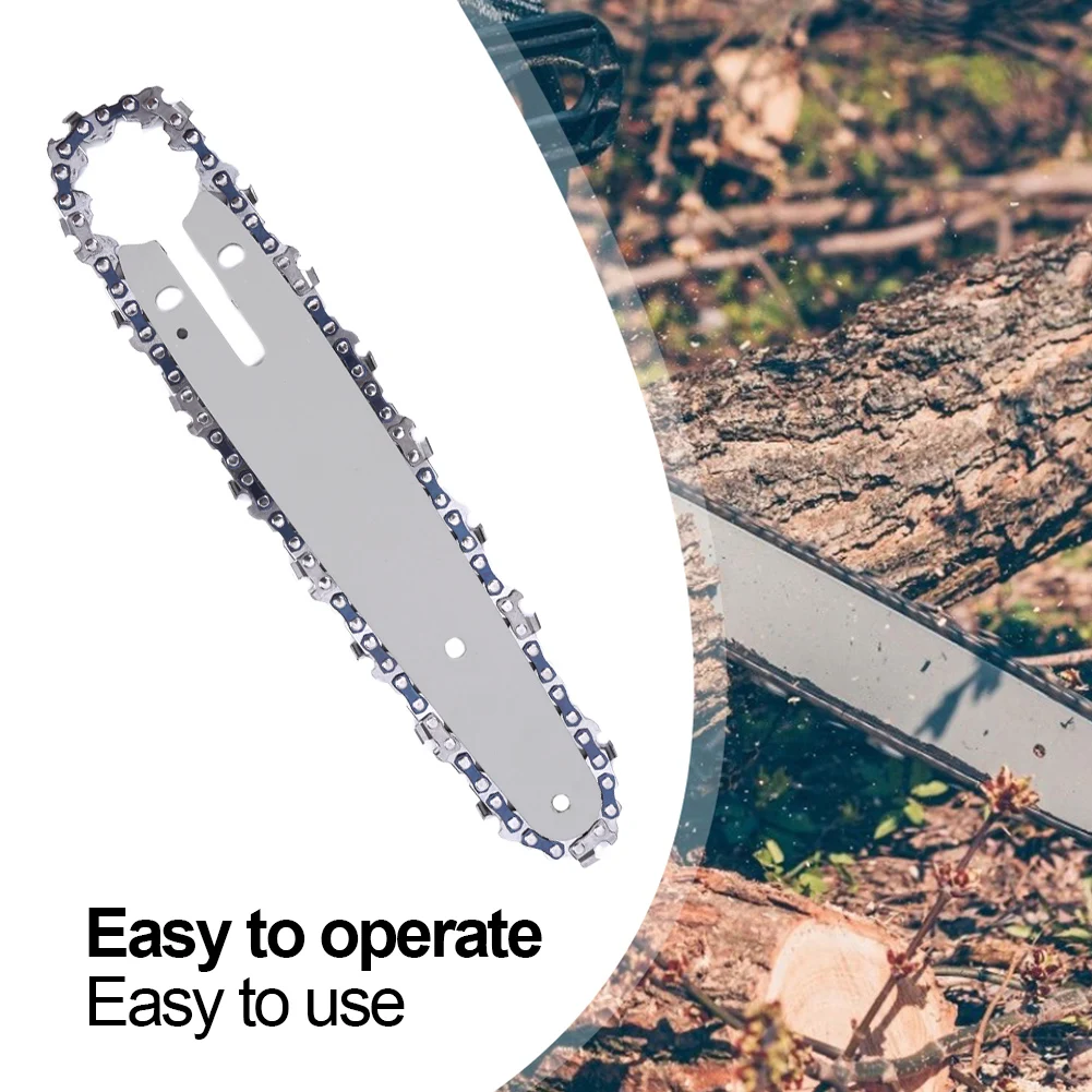 4/6inch Sharp Chains and Guides Set Guide Plate Chainsaw Accessory Chainsaw Guide Chains Parts for Mini Pruning Saw Electric Saw
