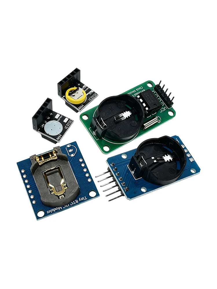 DS3231 AT24C32 moduł IIC DS1302 precyzyjny moduł zegara DS1307 moduł pamięci mini moduł czas rzeczywisty 3.3V/5V dla Raspberry Pi — zdjęcie produktu 7