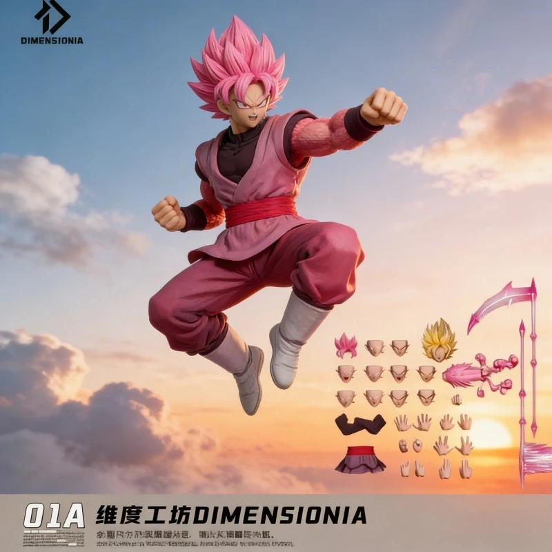 

Pre-Order Black Goku Zamasu Super Saiyan DIMENSIONIA Studio Dragon Ball SHF (01A 01B 01C) 1/12 Scale Action Figure Collectible