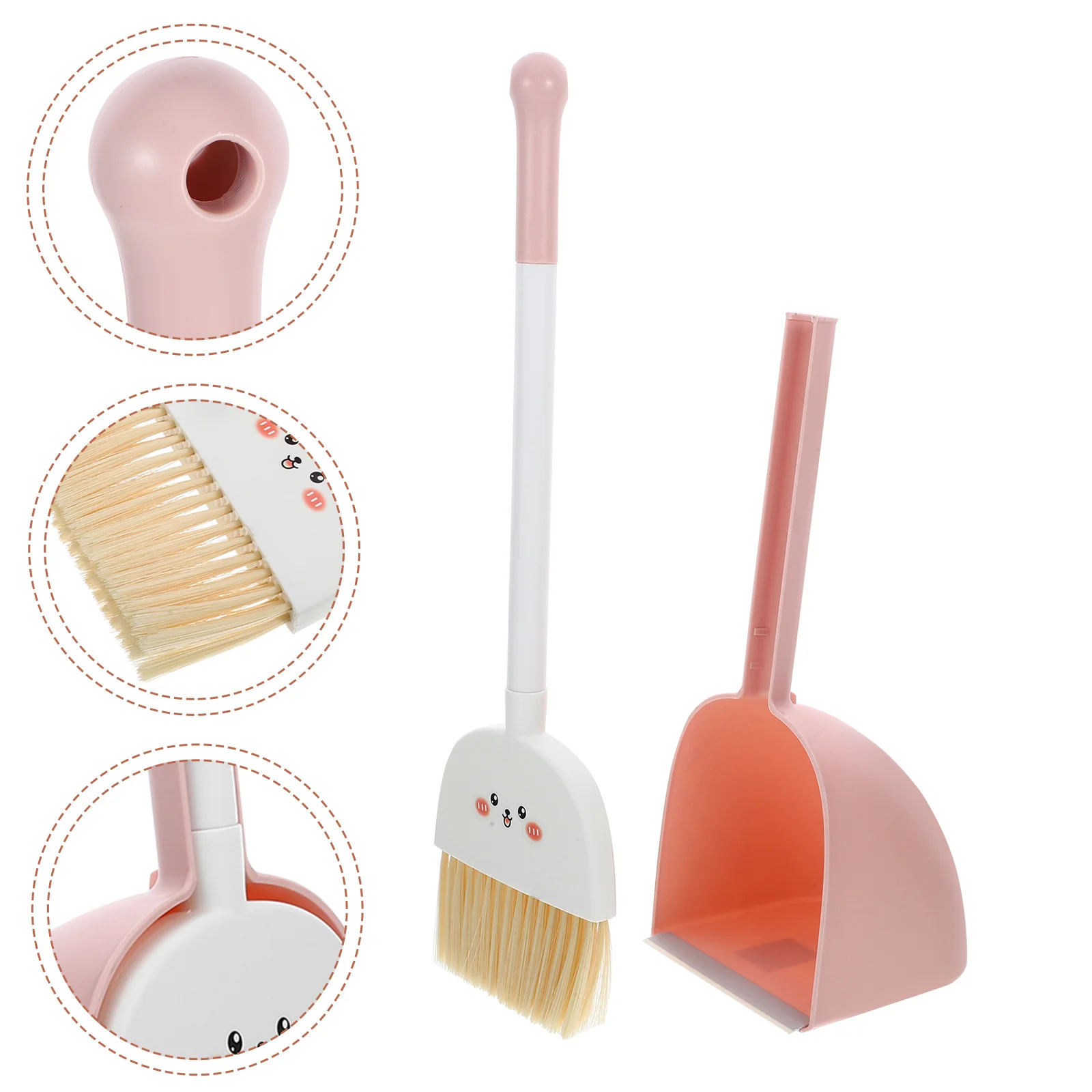Ensemble balai et pelle pour enfants, style animal de dessin animé, petit kit de nettoyage léger pour tout-petits, aide ménagère portable
