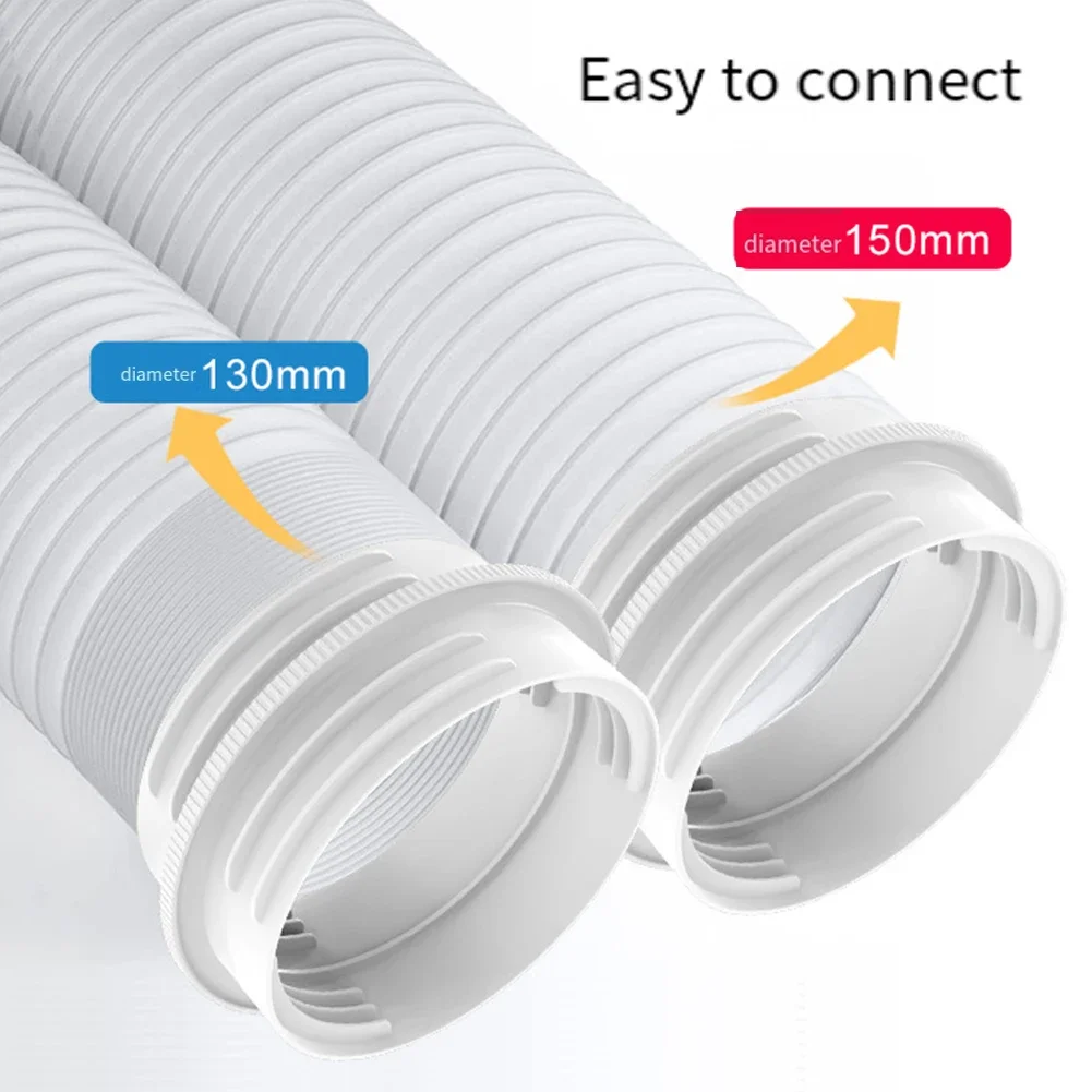 

1pcs Air Conditioner Exhaust Pipe Connector Hose Extension Coupler 130mm/150mm ABS Duct Air Conditioner Adaptor Accessories