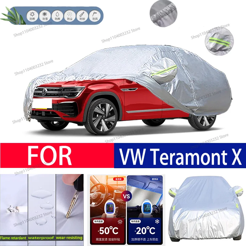 For VW Teramont X Car clothing sun protection snow prevention antifreeze car protective cover  auto cover