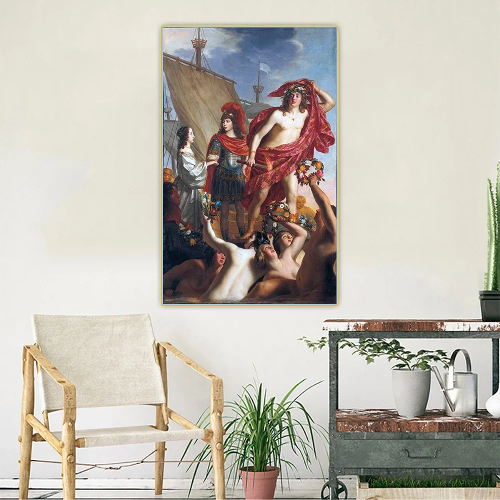 The debarkation of Mary Stuart, greeted by Willem II by Gerard van Honthorst Canvas Oil Painting Aesthetic Home Decoration