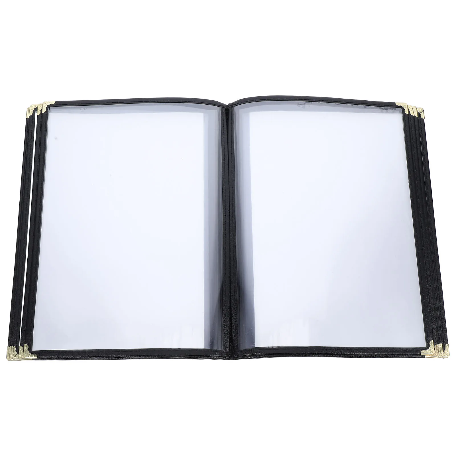 Transparente Menüordner-PVC-Abdeckungen mit Hüllen für Hotels, Restaurants, Bars, schmutzabweisend