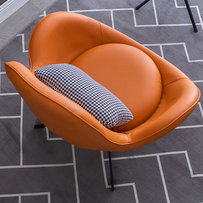 Nordic Lazy Sofa Designer Egg Chair Scandinavian Tiger Chair Living Room Balcony Swivel Leisure Chair Designer Chair Eggshell