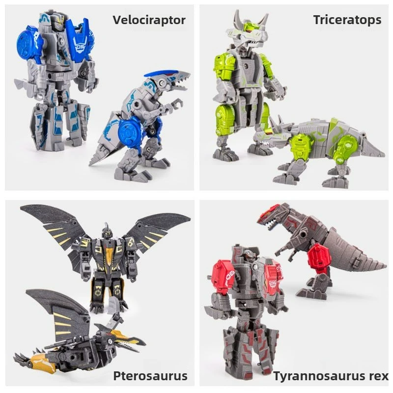3 in1 gelegeerd staal gepantserd beest transformatie actiefiguur dinosaurus robot vervorming, meerdere geschikt voor 6+ kinderspeelgoed modelkit