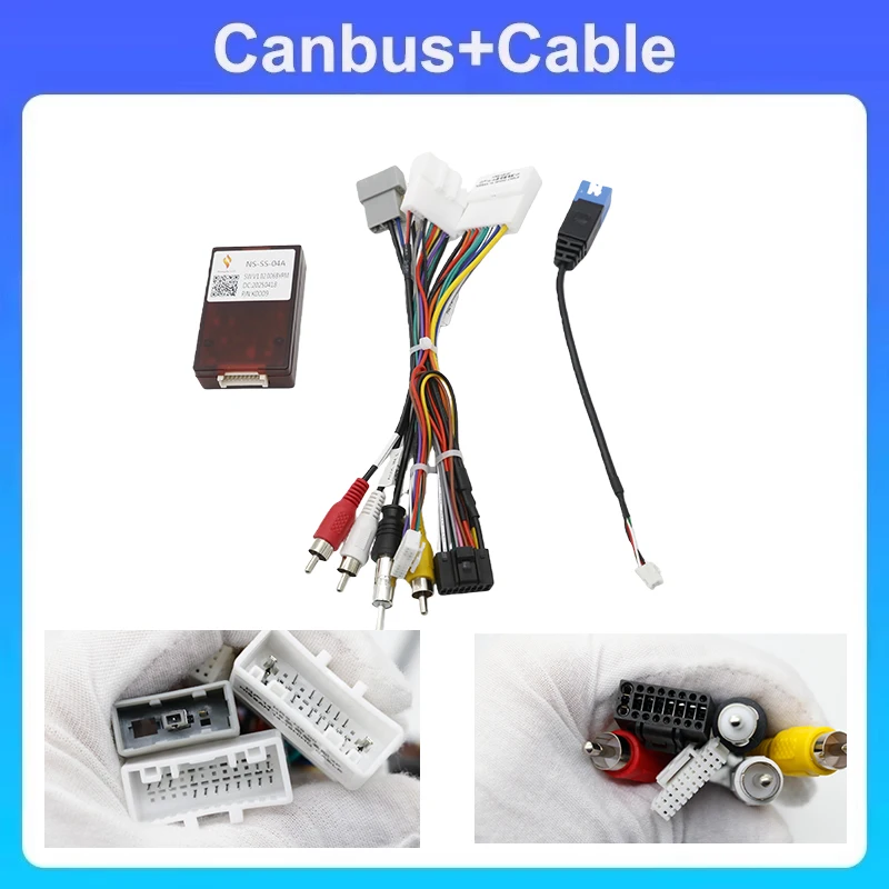 16 Pin Car Stereo Wiring Harness Adapter CANBUS Decoder For Nissan Qashqai X Trail Kicks Android 2DIN Head Unit