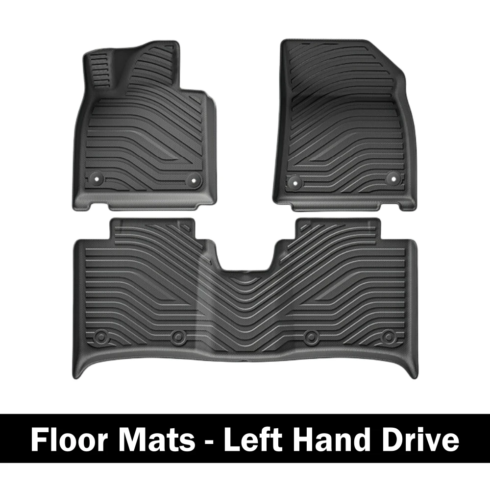 Für ZEEKR 001 2024 2025 2026 Auto-Fußmatten Kofferraummatte TPE 3D Fußmatten-Set Allwetter Wasserdicht Linkslenker – Detail 2