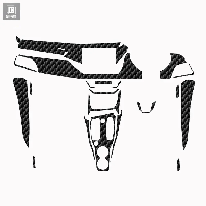 

For Audi RS E-tron GT 2022-2023Car Interior PET 5D Carbon Fibre Film Center Console Anti Scratch Resist Accessories Sticker PPF