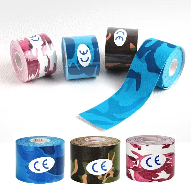 1/2/4/6pcs Kinesiology Tape Athletic Recovery Elastic Tape Kneepad Muscle Pain Relief Knee Pads Support For Gym Fitness Bandage