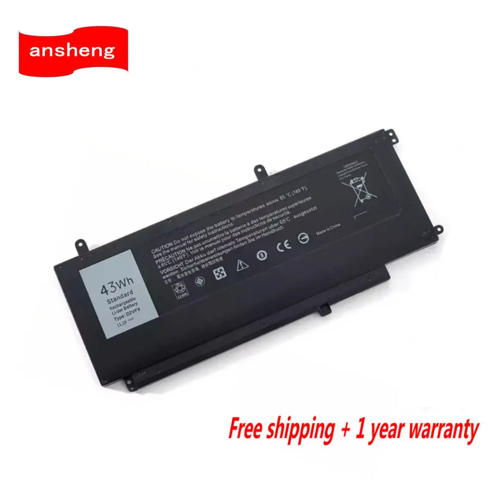 

11,1 В 43 Втч D2VF9 Аккумулятор для ноутбука Dell Inspiron 15 7547 7548 7549 для Vostro 14 5459 серии 0PXR51 PXR51 4P8PH YGR2V 0YGR2V