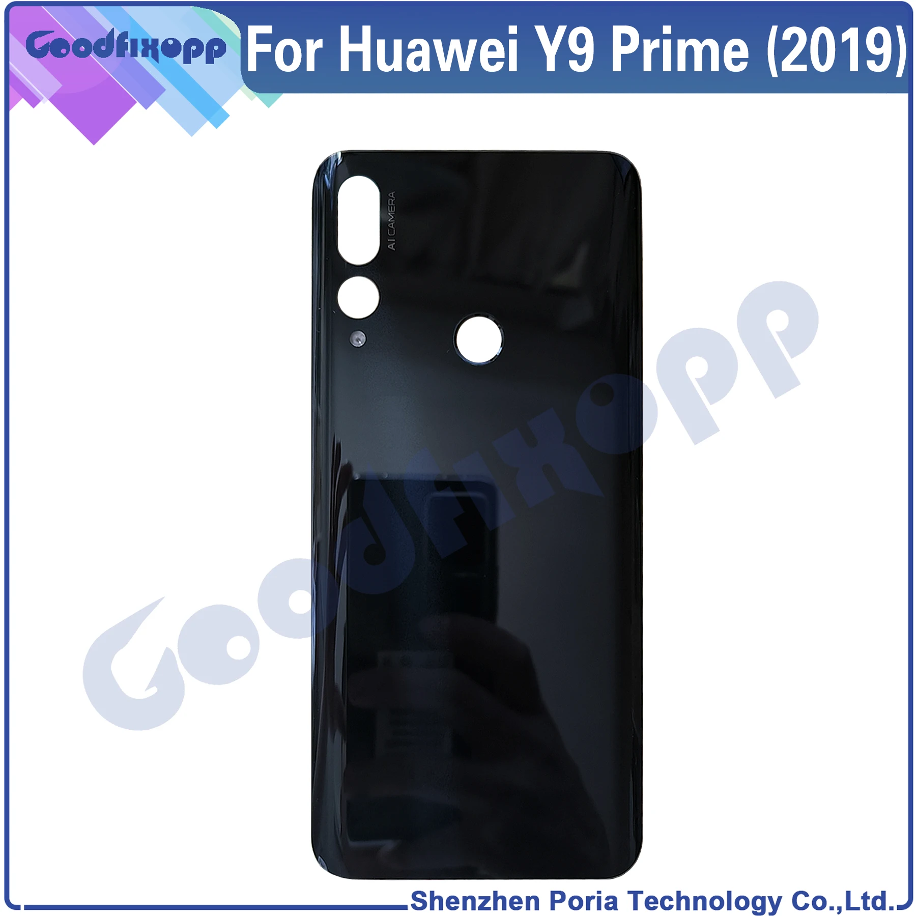 For Huawei Y9 Prime (2019) STK-L21 STK-L22 STK-LX3 Back Battery Cover Door Housing Case Rear Cover Replacement