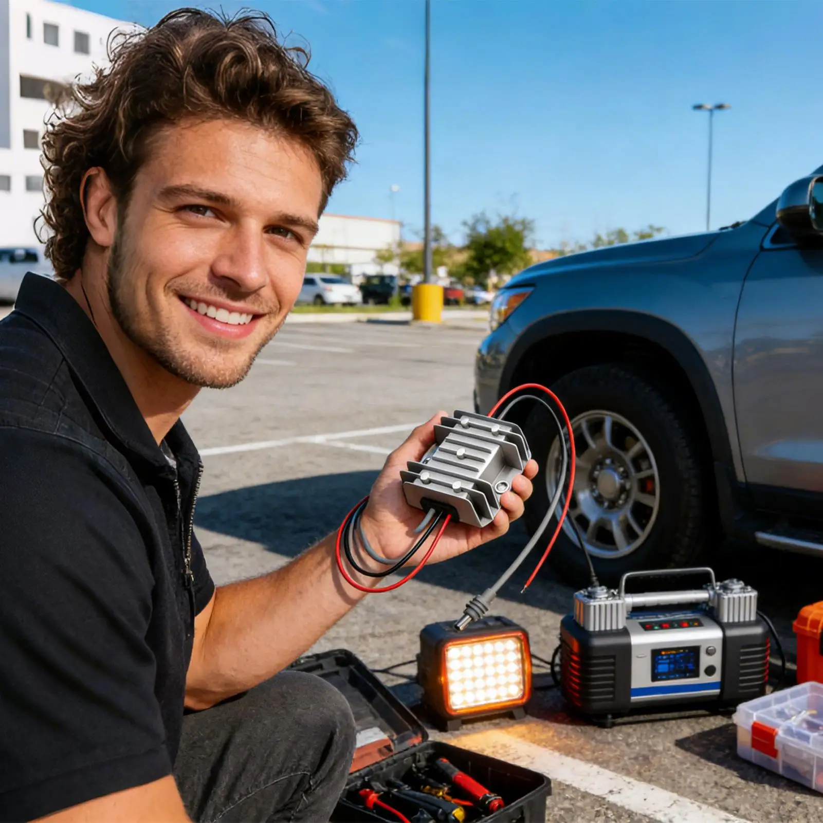 

Power Converter Car 12V/24V To 30V 3.5A Power Charger Transformer Home DC Boost Converter For Car RV Truck Outdoor Camper Marine