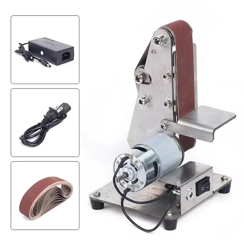 

N11R Compact And Portable 200W Belt Sander With 0.98X12.99In Belt Size, Safety Guard, High Efficiency, And Design US Plug