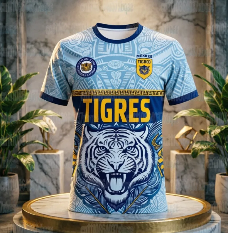 Tiger Trendy Soccer Pattern T-shirt with Sun Emblem No.10 3D Print Breathable Short Sleeve Casual Shirt FamilyMatching