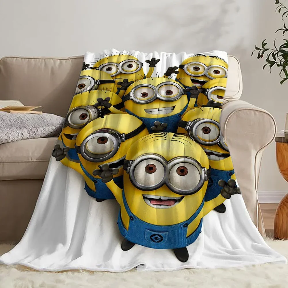 Thermal Blankets for Bed Blanket 150cm X 200cm M-minionS Fluffy Soft Blankets Sofa Decoration Cute Throw Blanket Luxury Cobija