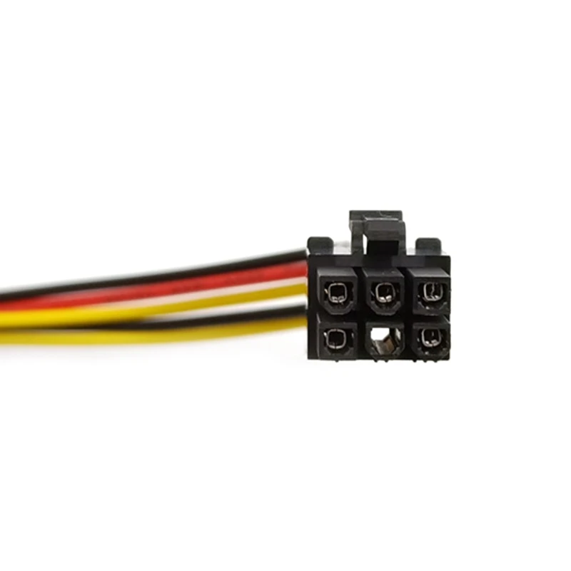 4 Pin Molex to 6 Pin Graphics Card 6P Line Power Supply Line 4p Molex To 6p 2PCS