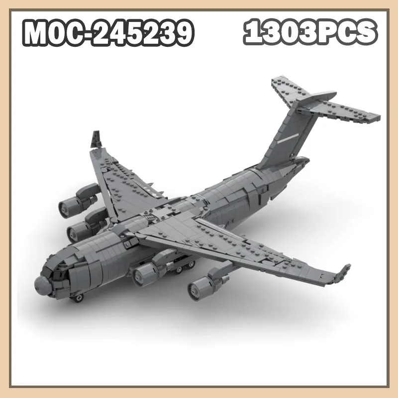 

MOC-245239 Military Aircraft Building Block Model Particle Assembly Building Blocks Airplane Model Toy Gift Set 1303PCS