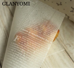 22*25cm 50Pcs Bread Cake Cookies Food Soap Wrapping Paper Christmas Packaging Butter Baking Sheet