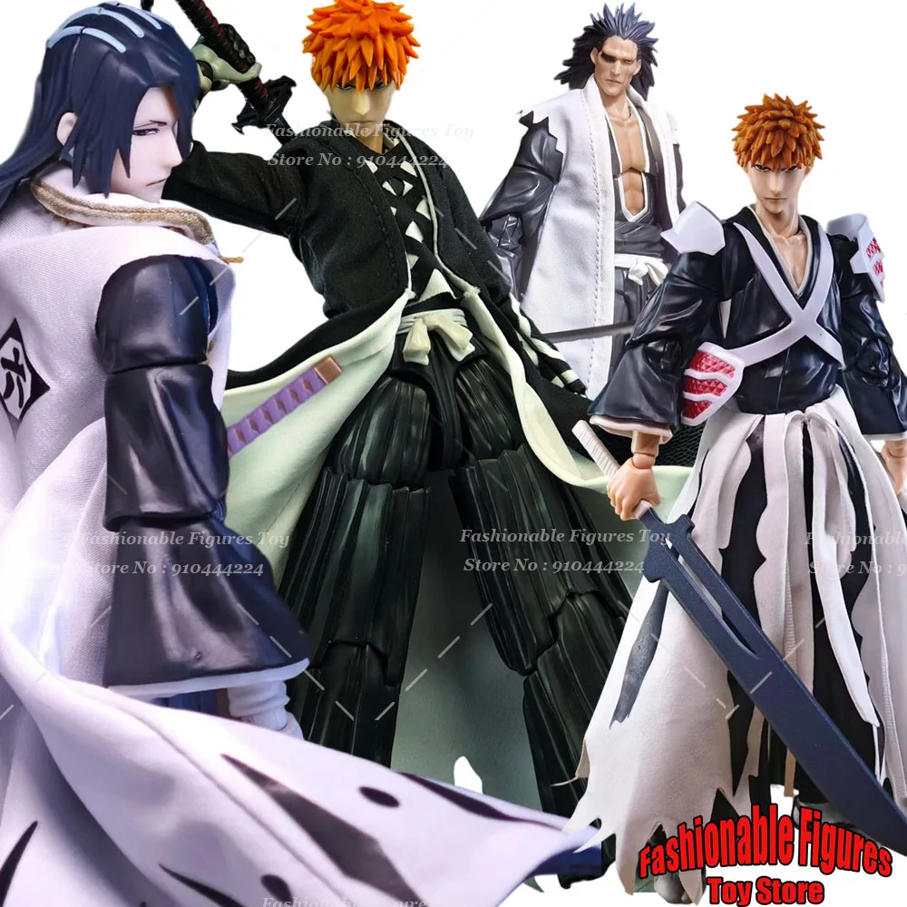 

1/12 солдатский боевой халат Куросаки Ичиго Зараки Кенпачи Хитцугая Тоширо Кучи Байкуя пальто подходит для 6-дюймовой экшн-фигурки