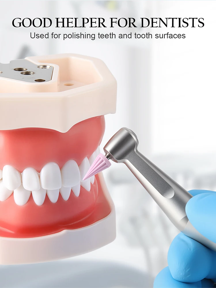 100 Stück AZDENT Dental Prophy Cups aus Silikonkautschuk, konische Polierprophy-Cups, schirmförmig, weich und hart, für Winkelstücke – Detail 4