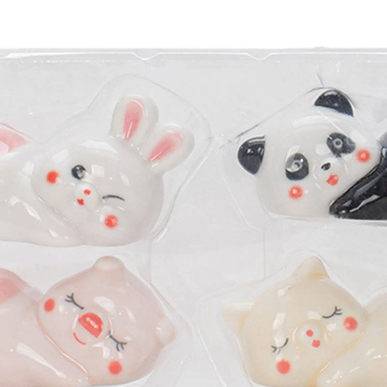 Cute Animal Chopsticks Holder Ceramic Rest Set Spoon Fork Rack Tableware Support Gift Figurine for Housewarming