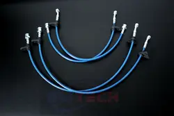 Stainless Steel Front & Rear Line Brake Line Fit Honda Civic 92-95/Acura Integra 94-97  Red Blue Black Silver