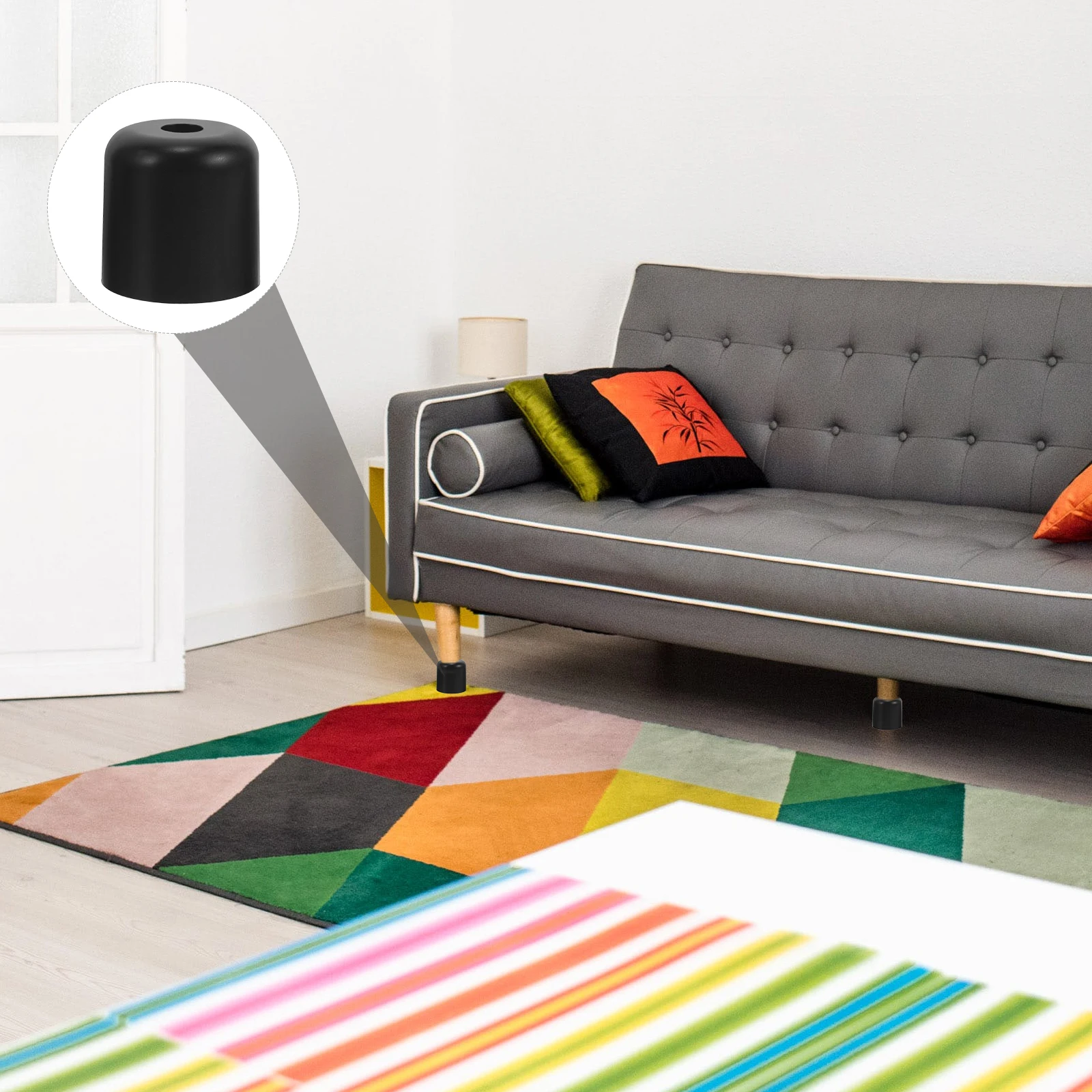 

4pcs Plastic Furniture Legs Replacement Heavy Duty Sofa Chair Legs Modern Screw- For Couch Cabinet Dresser Feet