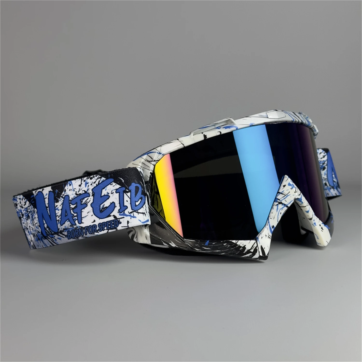 NONE N634 ATV-Brille Dirt Bike Motorrad Motocross MX Reitbrille UV400 Staubdicht Racing Skibrille für Männer Frauen Jugend Kinder 5