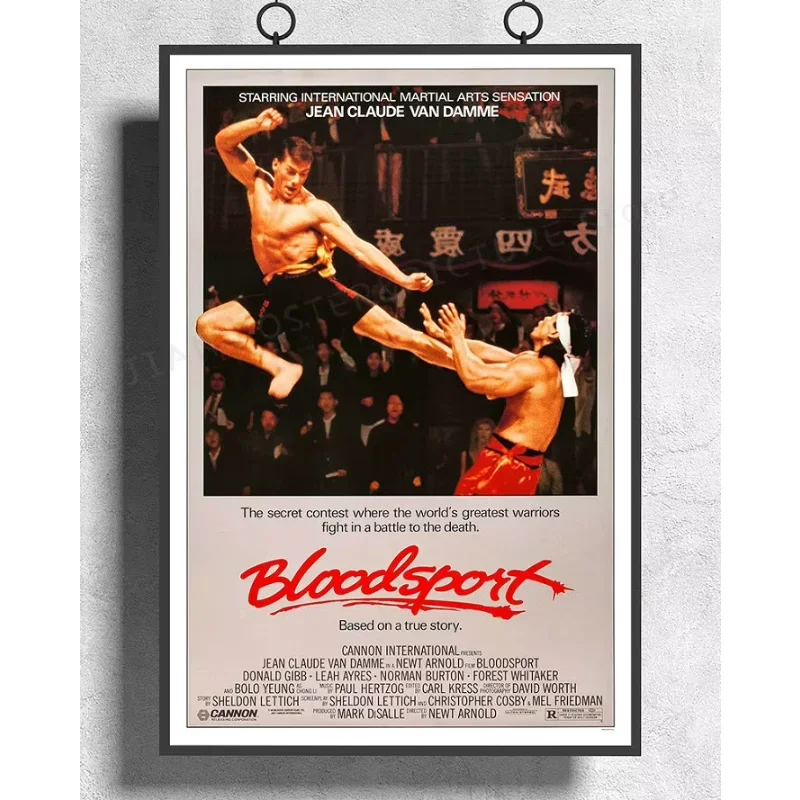 

H045 Bloodsport Blood Sport Van Damme Movie Наклейка на стену Шелковый постер Искусство Домашний офис Деко