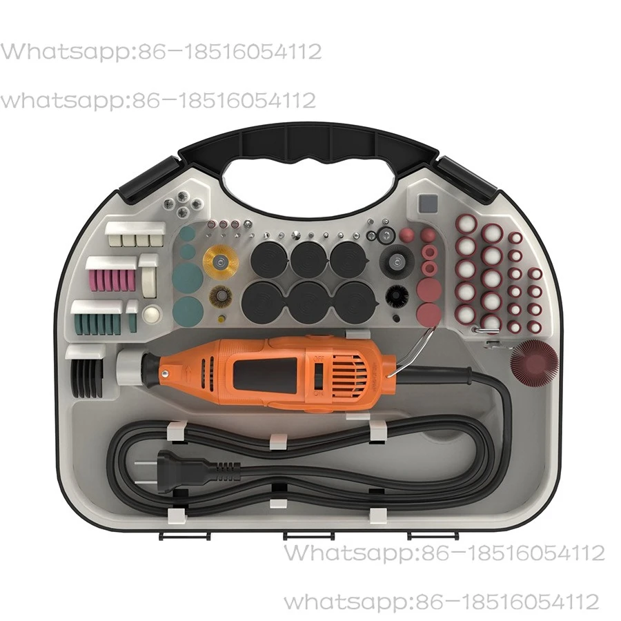 Electric Grinder Pen Set Stone Grinding Head Electric Grinder Plastic Box Set with Flexible Shaft