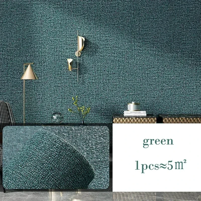 10m 3D Dikker zelfklevend behang linnen vlakte Diatomeeën Modder muurstickers kleur decor renovatie anti-collision Home Decor