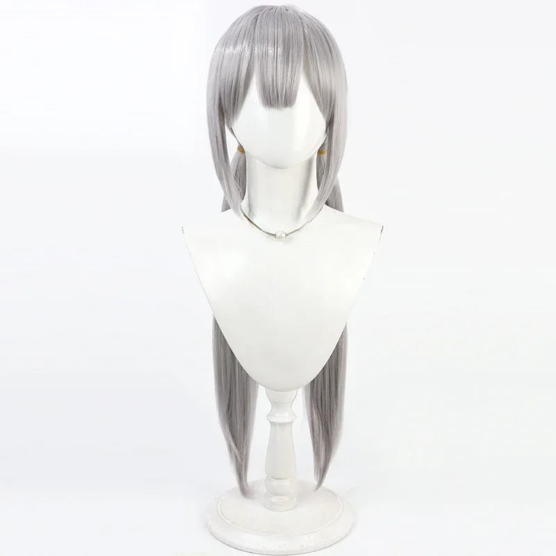 Anime Assault Lily Last Bullet Fujita Asagao Parrucca Cosplay Halloween Party Prop Capelli sintetici Fibra resistente al calore + Protezione parrucca