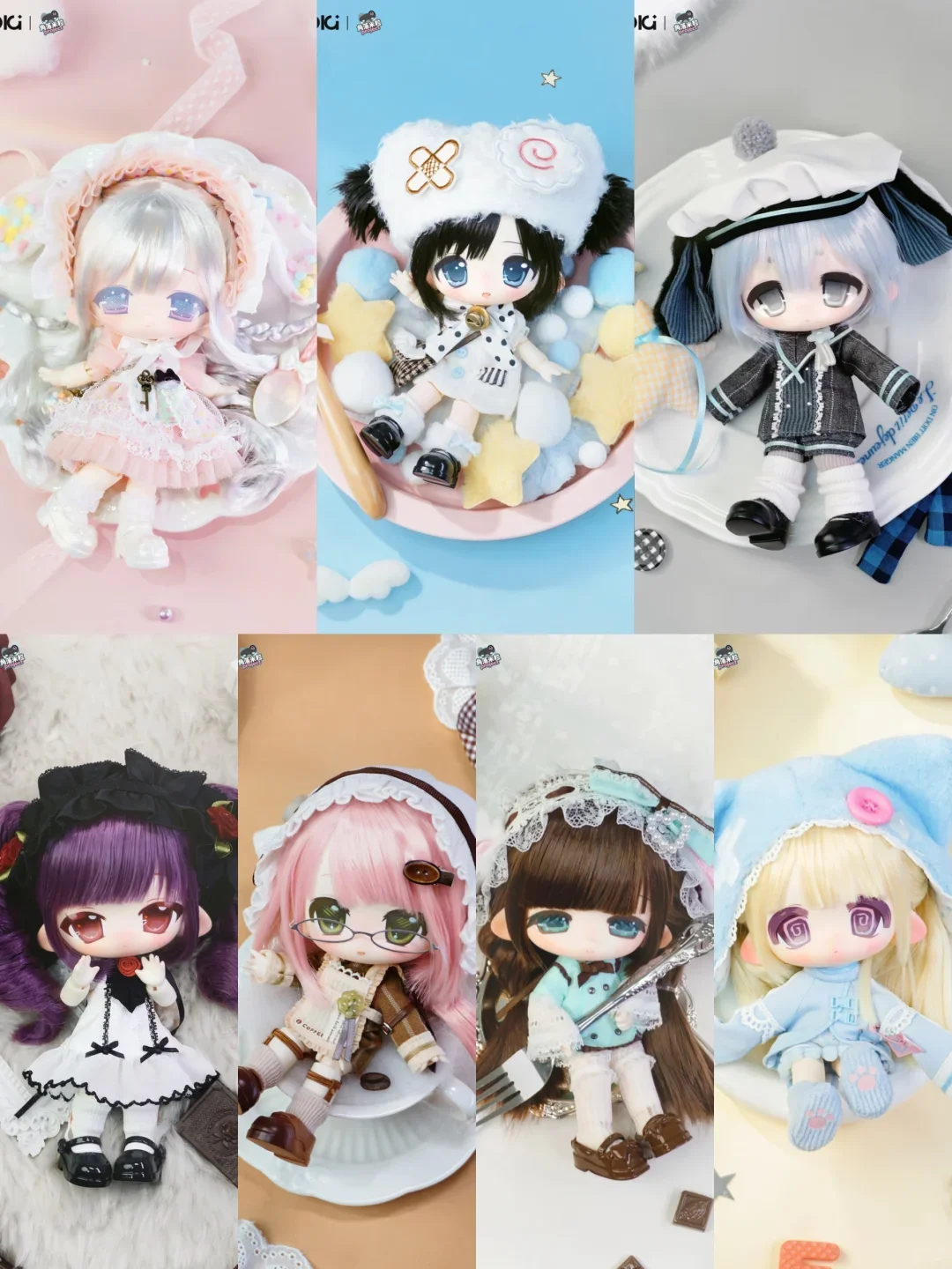 New In Stock Uki Doki Mini Mili Series 1/12 Bjd Blind Box Mystery Box Caixa Caja Dolls Gift Desktop Ornament Anime Figure Toys