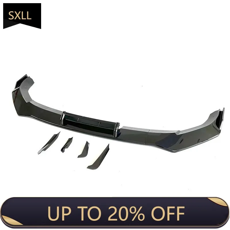 

SXLL The car lip is 21 Q5 front lip Q5 modified ABT model black horn-shaped front lip front shovel air knife modified small surr