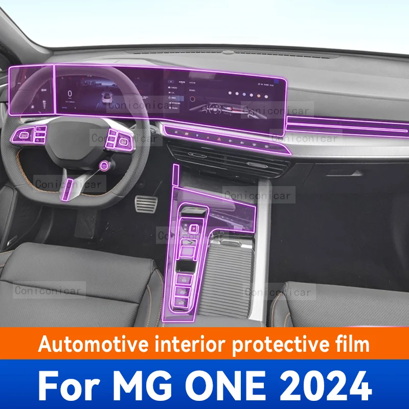 

For MG ONE 2024 Car Gearbox Panel Film Dashboard Protective Sticker Interior Screen Anti-Scratch Film Cover Accessories