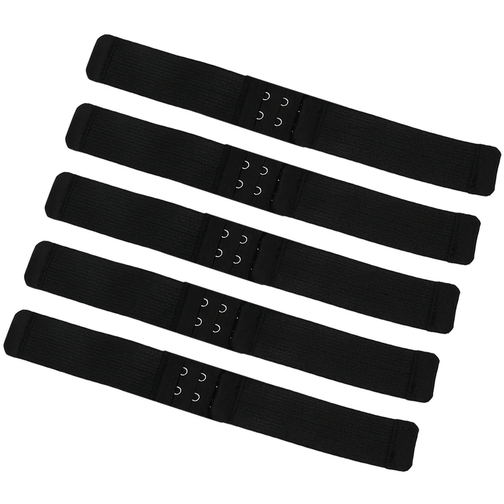 5Pcs Bra Back Extension Buckle Adjustable Stretchy Band Soft Flexible Comfortable Loose Bra Extender for Women Underwear