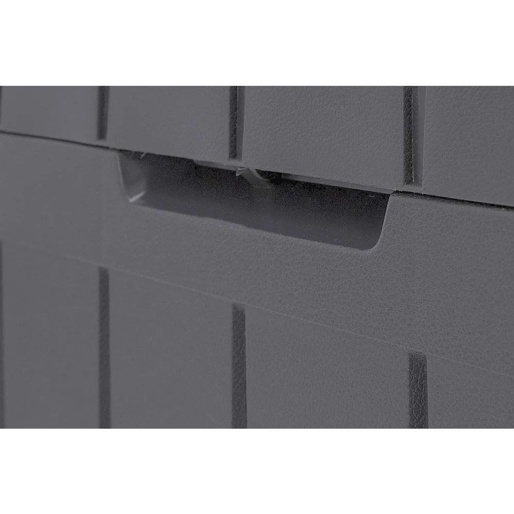 270L Outdoor Garden Storage Box 65% Recycled Resin Weatherproof Fade-Free Furniture Cushion Organizer