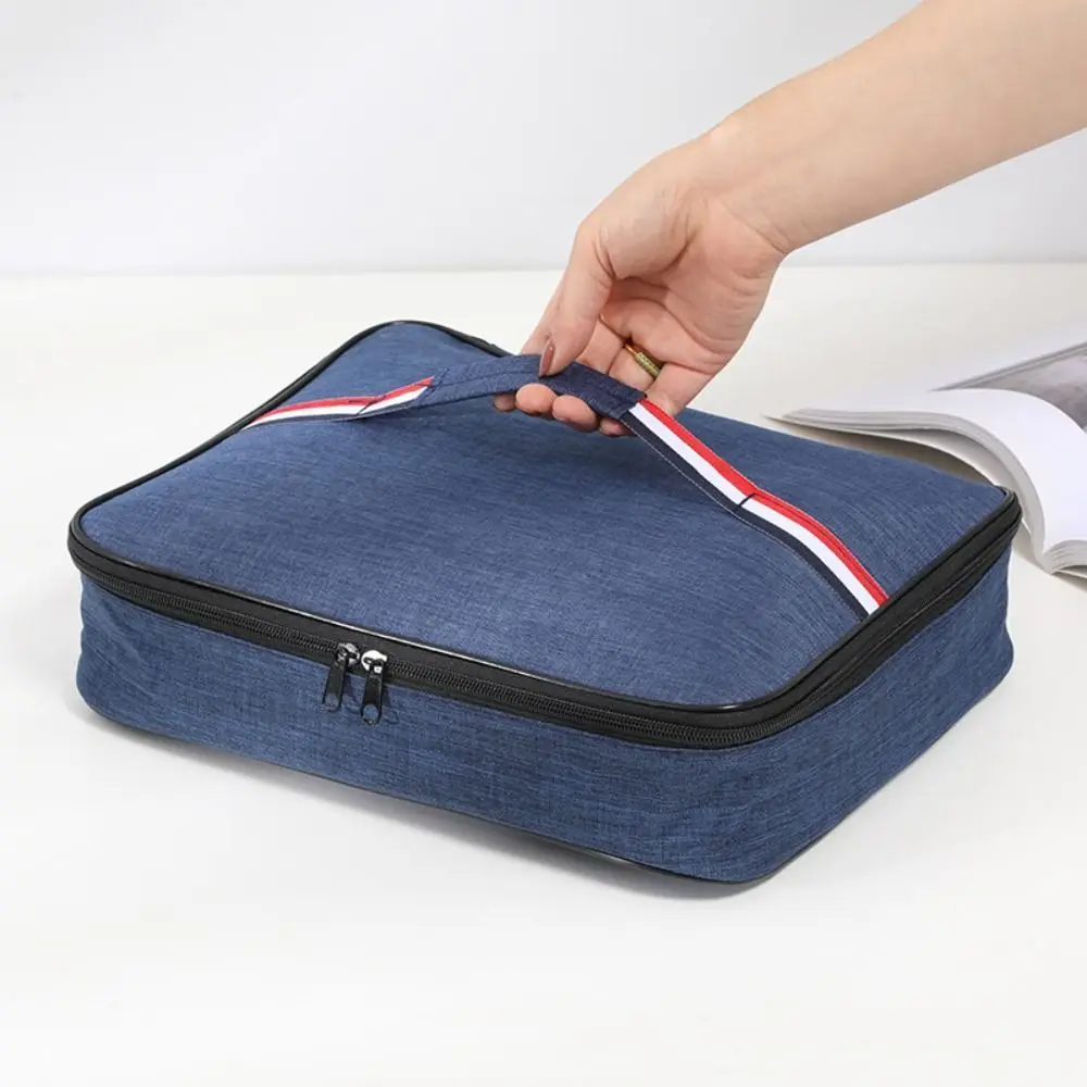 Convenient Thick Simple Large Oxford Square Insulation Bag Lunch Bag Food Thermal Bag Milk Bottle Case