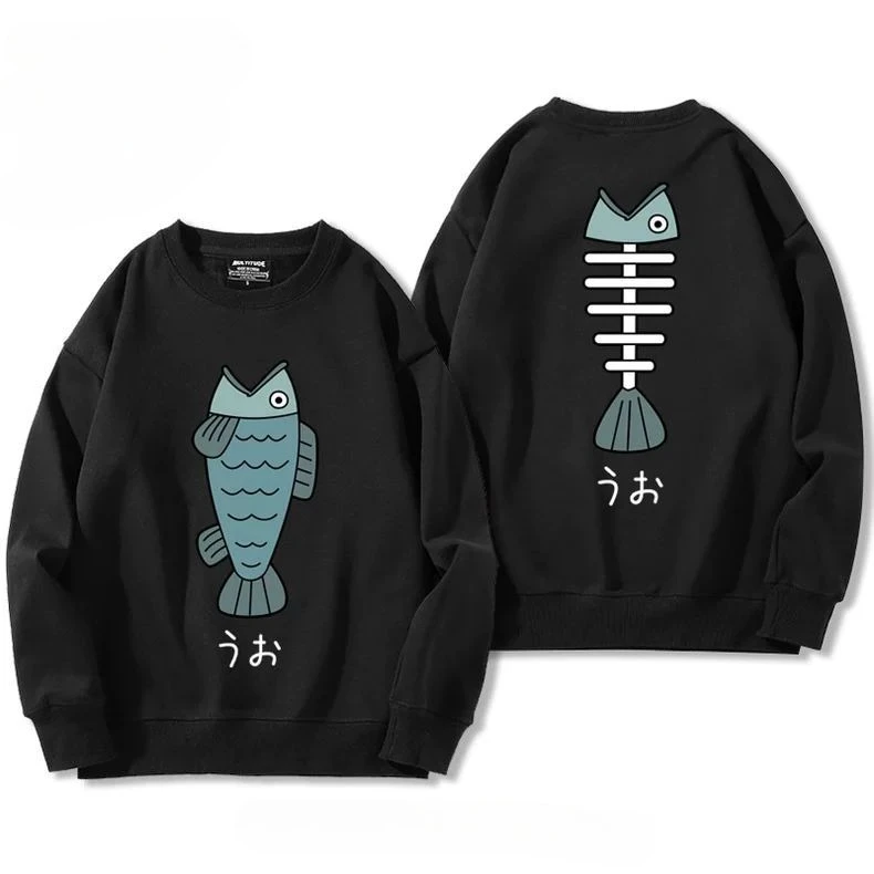 شخصية أنيمي Dandadan للجنسين برقبة دائرية دافئة ومريحة ملابس خروج دافئة ومريحة على طراز الشارع أساسية