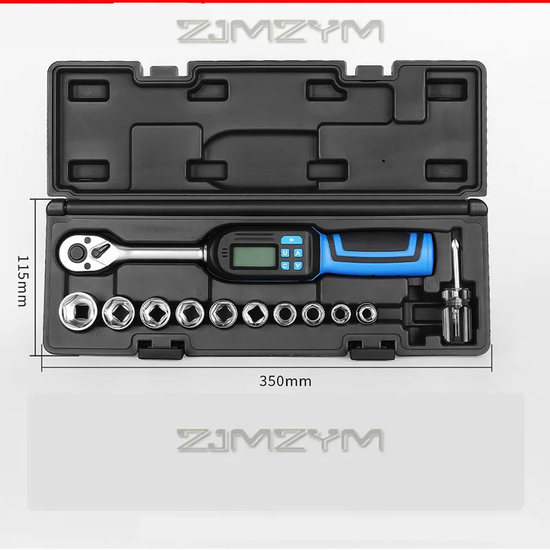 Chiave dinamometrica digitale accurata a ±2% 6.8-135N.m Chiave dinamometrica elettronica a cricchetto preimpostata con notifica flash LED cicalino