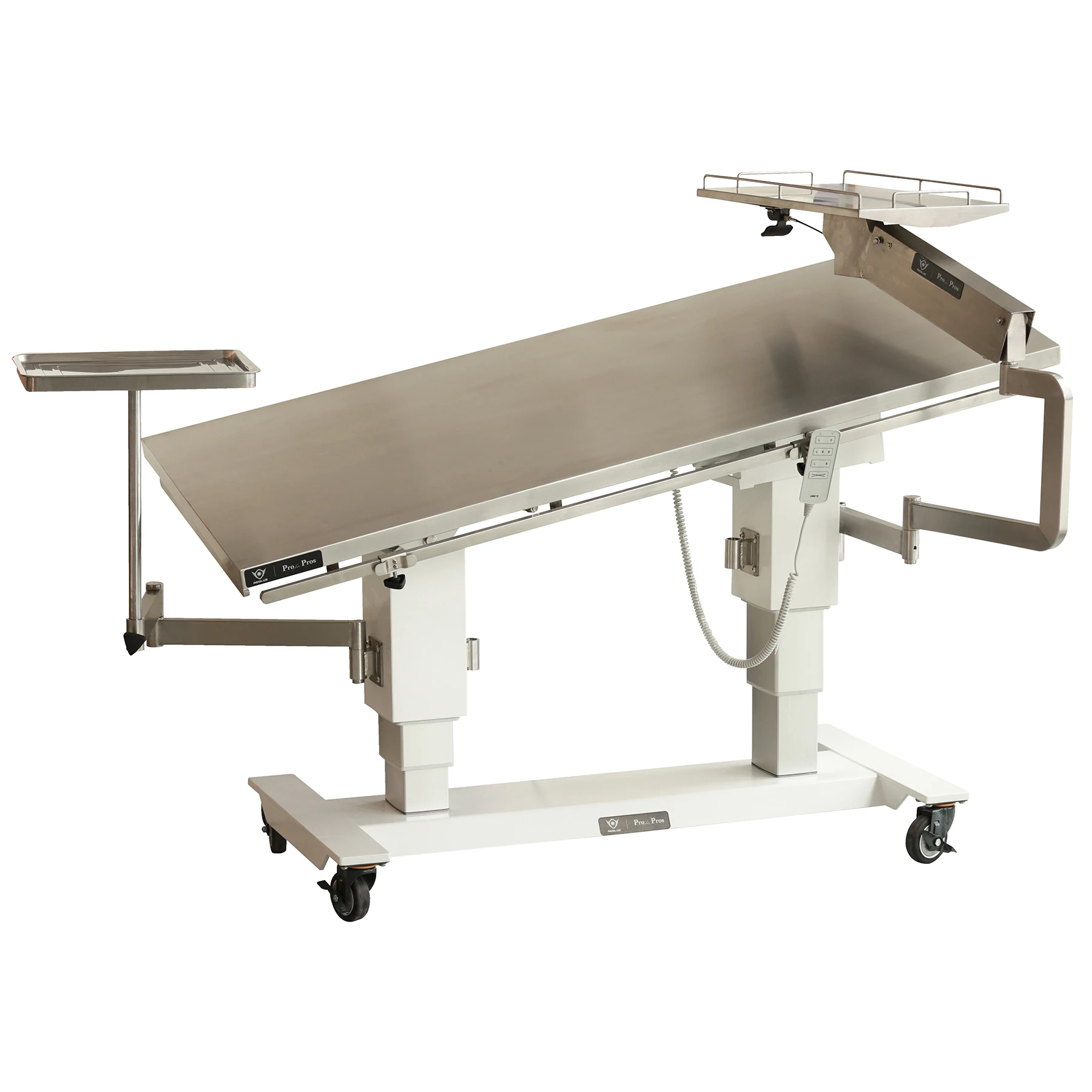 Neurology operating table full angle rotation, convenient height adjustable table and tray professional operating table