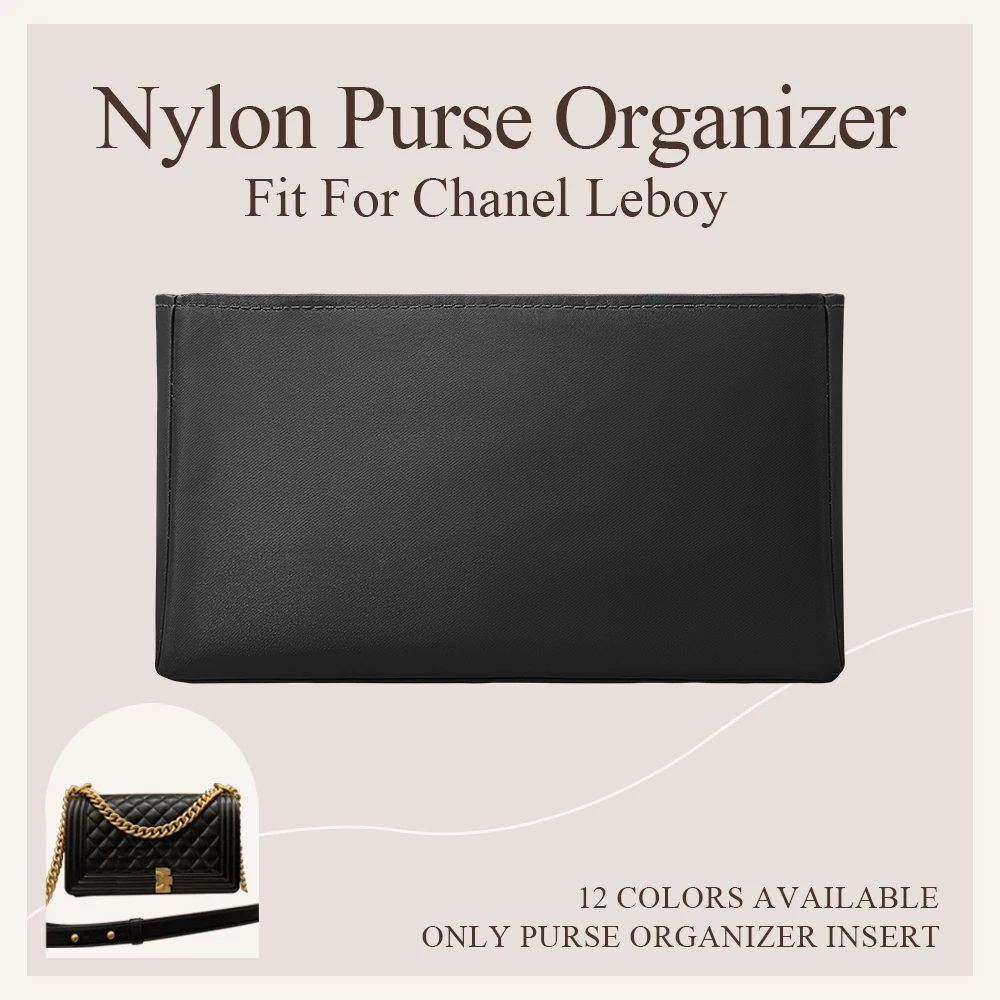 

Nylon Purse Organizer Insert Fit for Chanel Leboy Handbag Lightweight Inner Liner Bag Luxury Inside Bag Storage Bag In Bag