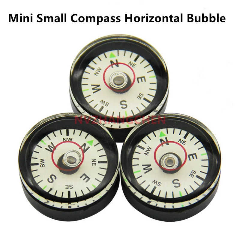 20mm Mini Small Compass Horizontal Spirit Level Bubble Portable Circular Miniature Compass Bullseye Bubble Measuring Tools