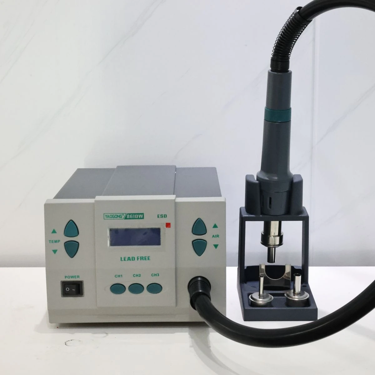 

Original YAOGONG 861DW Hot Air Solder Rework Station 1000W for PC Phone Motherboard Repair Lead Free Soldering Station