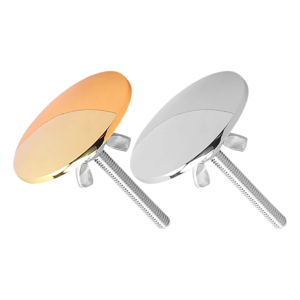 

2pcs Sink Hole Cover Metal Decorative Washbasin Caps Leak Proof Kitchen Bathroom Counter Space Top Holes Plugs Durability